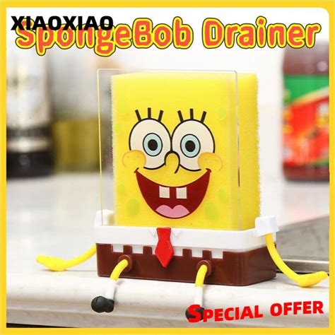 spongebob sponge holder|ROBATE Spongebob Kitchen Accessories Household .